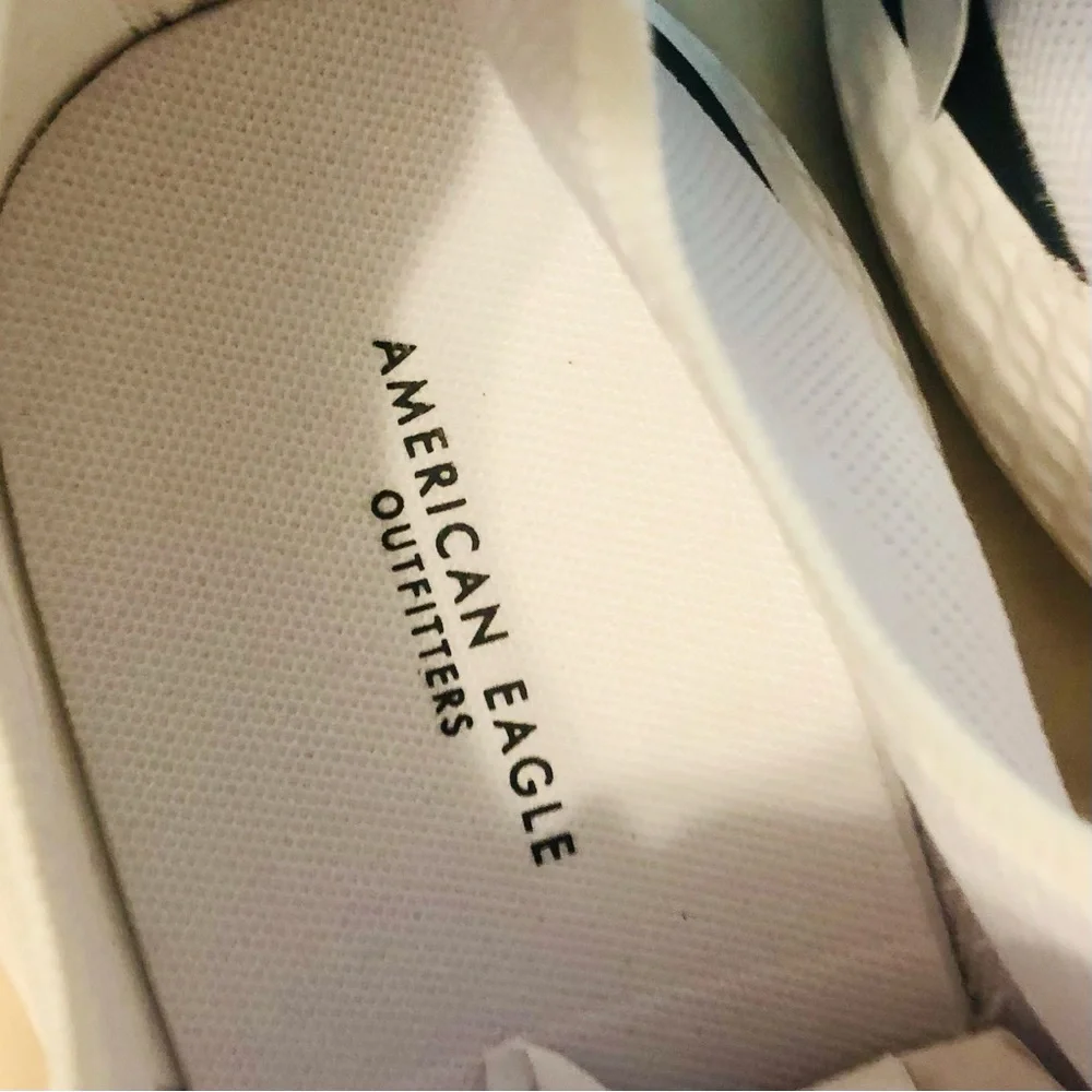 Athletic American Eagle Mens fashionable white running shoes Size 12 - Picture 10 of 15
